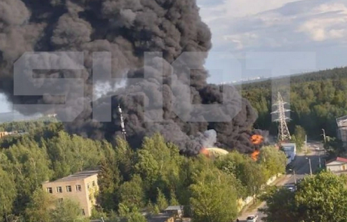 У Підмосковʼї горить гумовий завод, - росЗМІ
